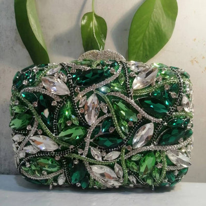 15 Colors Women Rhinestones Evening Bags Metal Diamond Mianudiere Handbag Bridal Clutches Wedding Party Stone Clutch Purse Bags