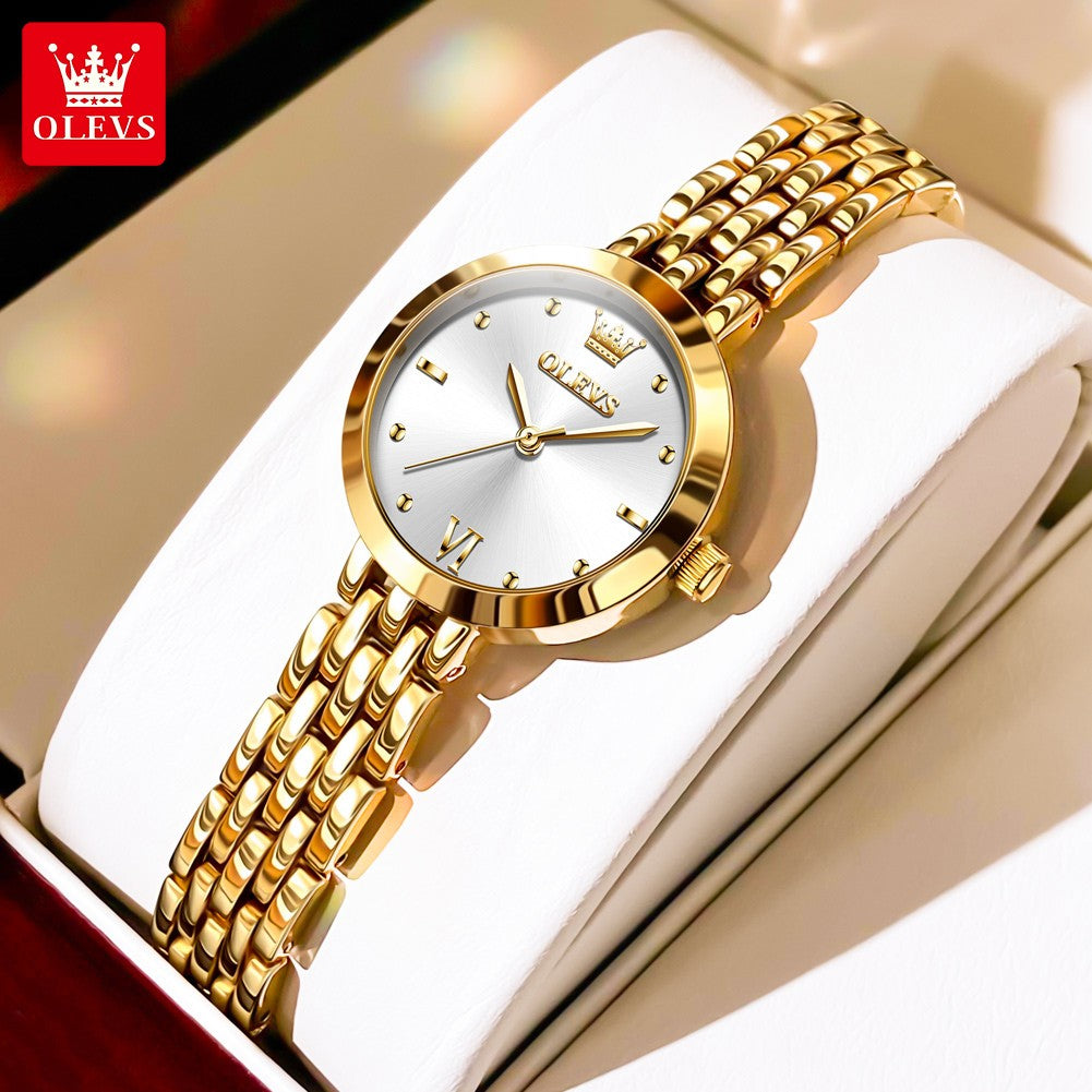 OLEVS 9992 Luxury Women's Watches Elegant Luxury Gold Watch for Women Quartz Waterproof Wristwatches Ladies Relojes Para Mujer