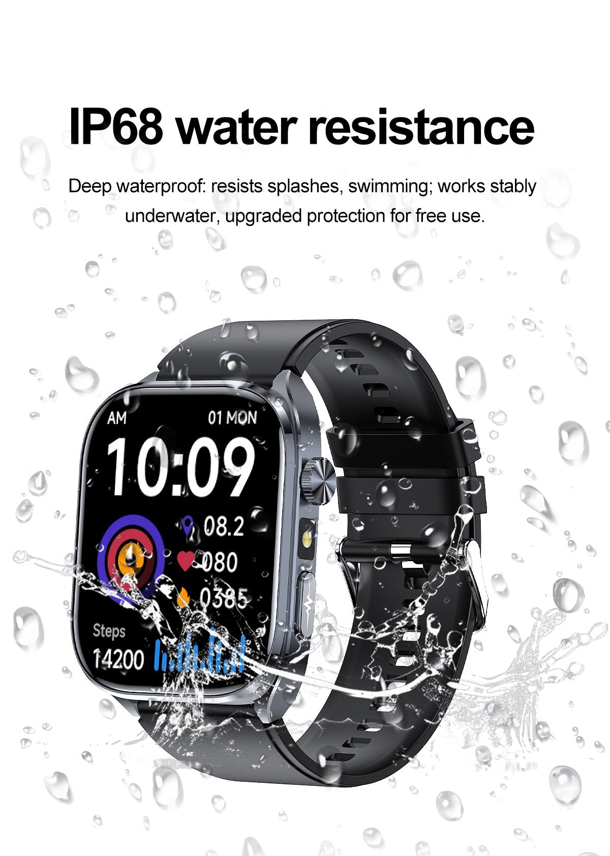 Smartwatches 2025: Novo ECG+PPG, relógio feminino e masculino, ácido úrico, pressão arterial, oxigênio no sangue, análise corporal, gordura corporal, chamadas BT, lanterna de LED.
