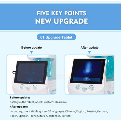 7 in 1 Smart Ice Blue Multifunctional Facial Care Instrument Facial Deep Cleansing Hydrating Microdermabrasion Machine