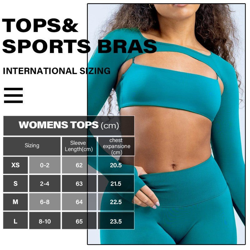 New Sports Long Sleeve Shrug Seamless Spandex Woman Fitness Elastic Breathable Shrug Sports Long Sleeve?Not Contain Bra?