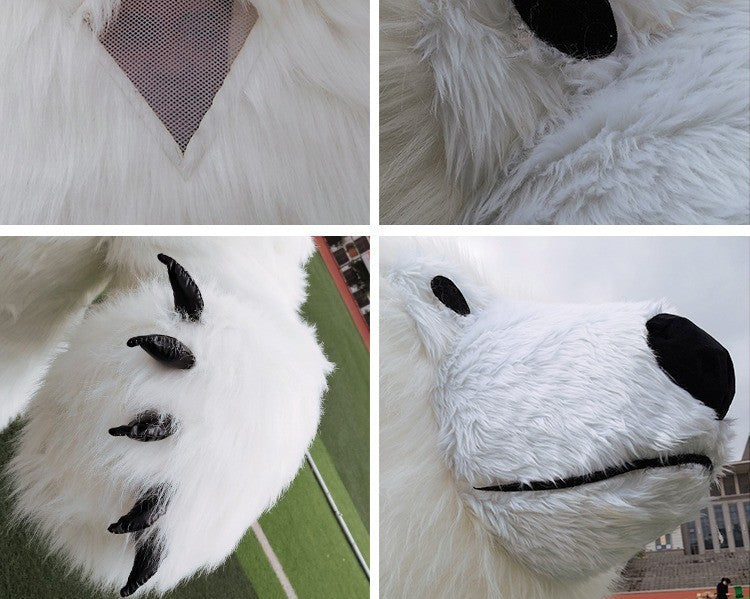Giant Panda Inflatable Costume Street Funny Polar Bear Mascot Costume Party Role Playing Plush Inflatable Mascot Costume