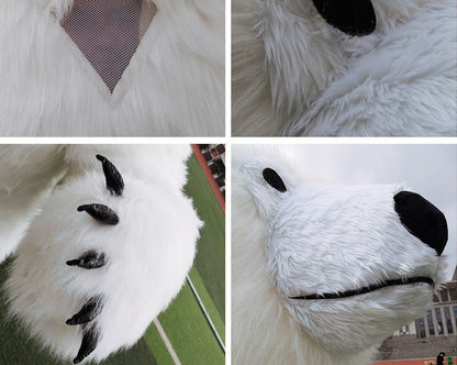 Giant Panda Inflatable Costume Street Funny Polar Bear Mascot Costume Party Role Playing Plush Inflatable Mascot Costume