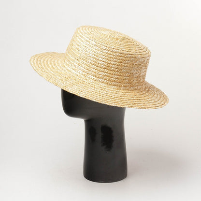 Chapéu de palha liso personalizado Chapéu boater de verão Fedora Chapéu de sol de praia Chapéu de palha base para fascinator artesanal