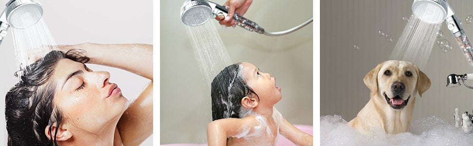 Novo Chuveiro SPA 3 Funções Premier para Banheiro com Botão Liga/Desliga, Alta Pressão, Filtro de Íons, Economia de Água