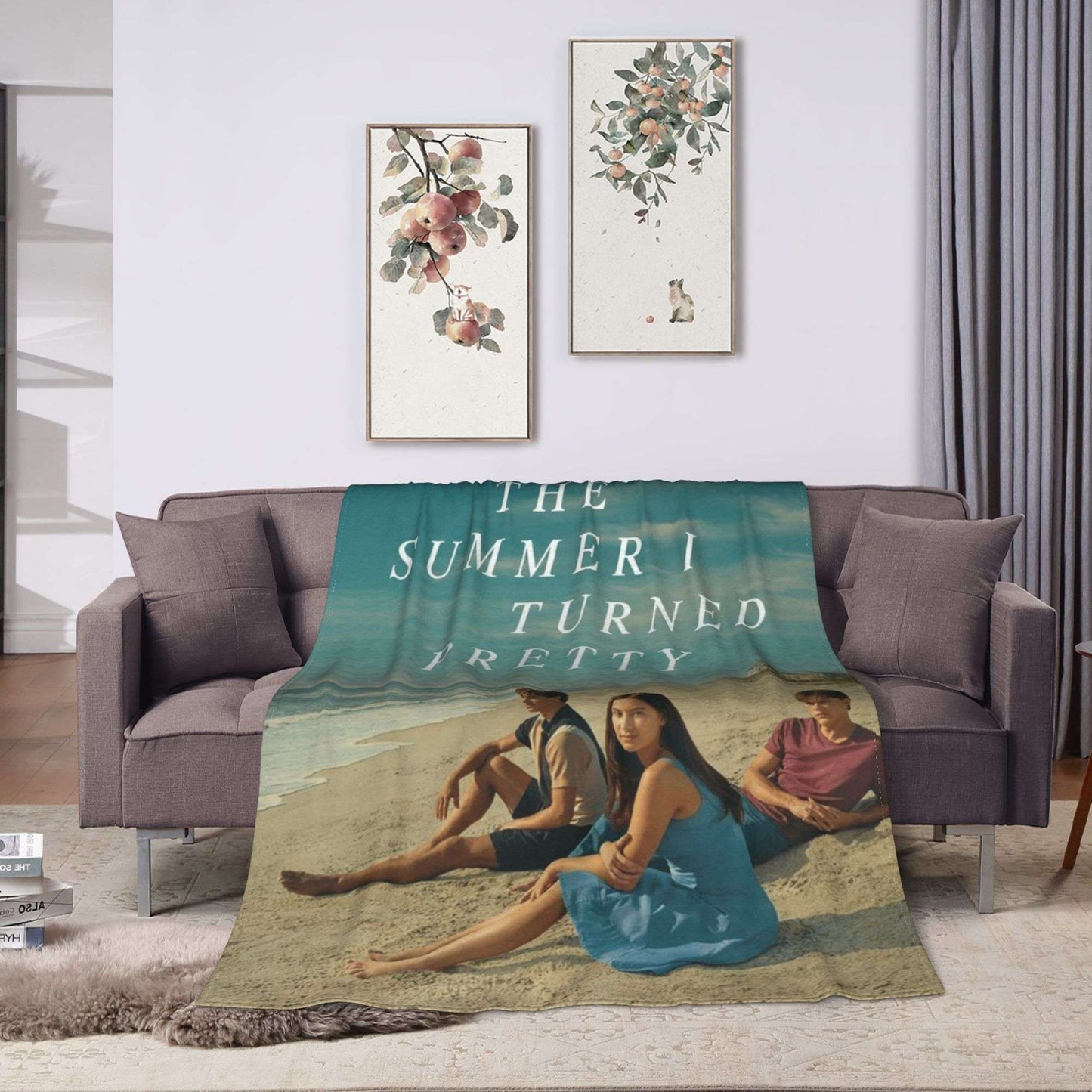 O Verão que Virei Confortável Cobertor Super Macio Manta de Inverno Decoração Infantil de Casa Colcha Divertida
