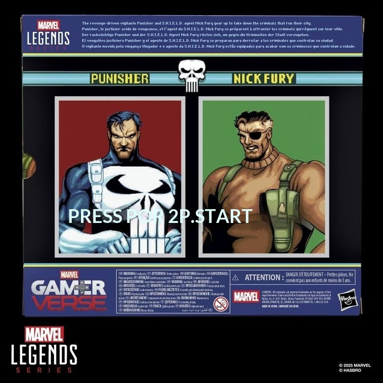 Original Marvel Legend Ml 1/12 Capcom Arcade Punisher Nick Fury Boneco Articulado Enfeite de Mesa Brinquedo Colecionável Presente de Natal