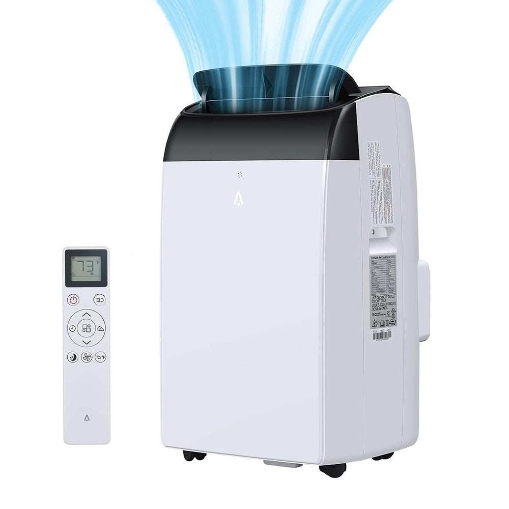 Ar Condicionado Portátil 14000 BTUs, Unidade AC de Resfriamento 3 em 1 Independente com Ventilador, Desumidificador, Controle Remoto, Modo de Sono