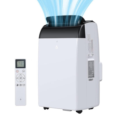 Ar Condicionado Portátil 14000 BTUs, Unidade AC de Resfriamento 3 em 1 Independente com Ventilador, Desumidificador, Controle Remoto, Modo de Sono