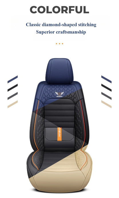 Capas de Couro Ultra Confortáveis e Duráveis para Bancos de Carro – Artesanato Premium, Todas as Estações, Ajuste Universal para a Maioria dos Veículos