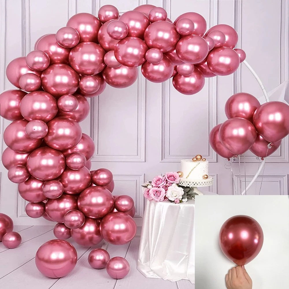 10/30pcs Metallic Biue Balloons Bridal Wedding Chrome Purple Gold Silver Globos Graduation Birthday Party Baby Shower Decoration