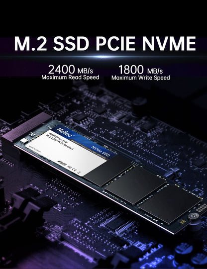 SSD M.2 Netac 512GB PCIe M2 NVME SSD 1TB 256GB 128GB Unidade de Estado Sólido Disco Rígido Interno hdd para Laptop Desktop