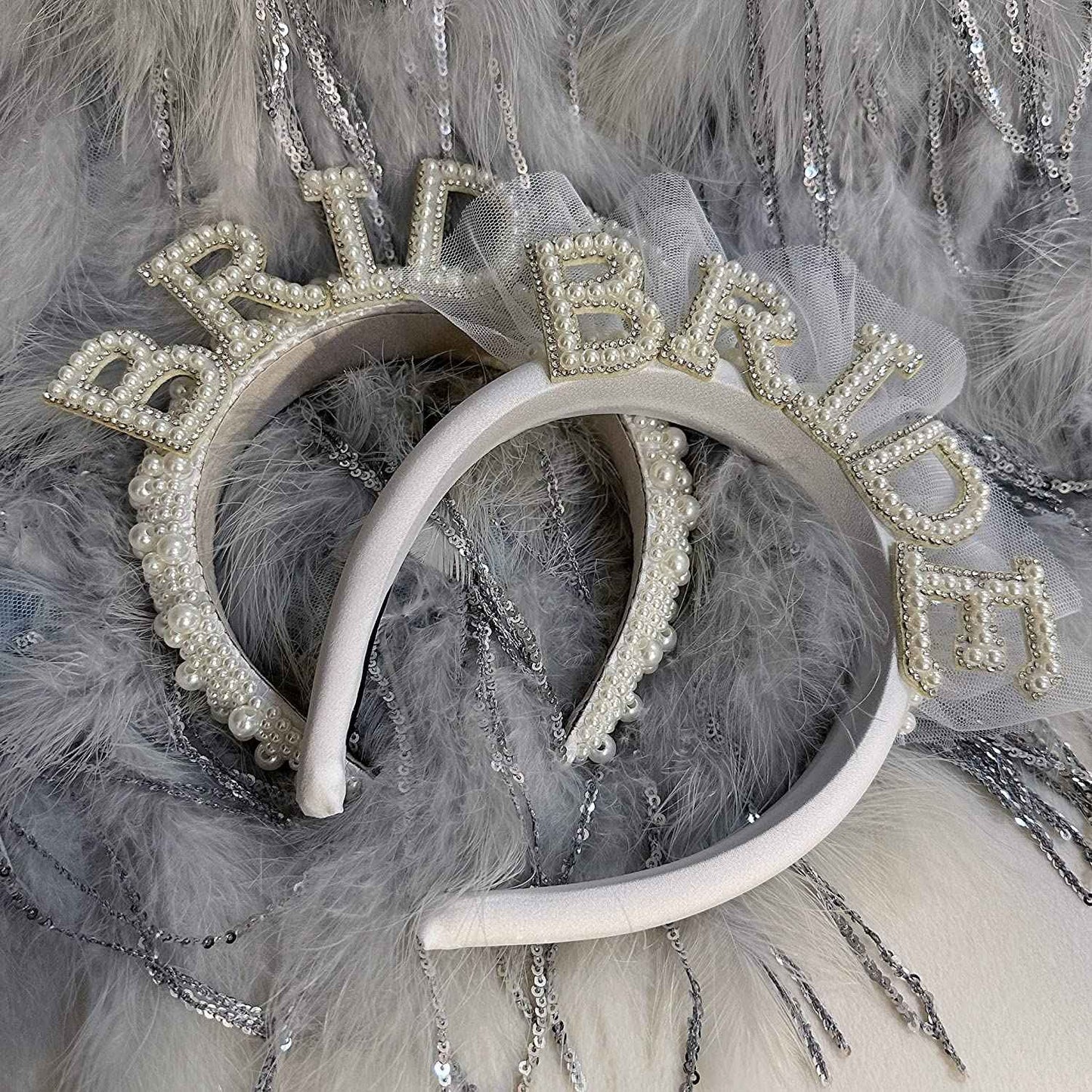 Bride to be Pearl crown Headband Bach Bachelorette hen Party Bridal Shower wedding engagement rehearsal dinner Decoration Gift
