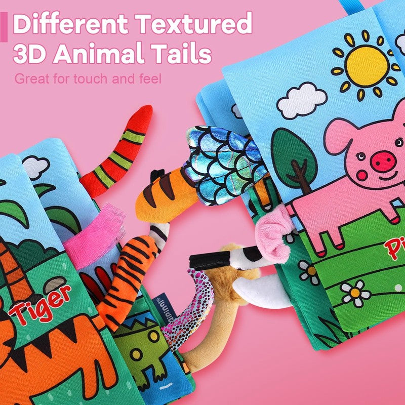 Soft Baby Books 0-6 Months Infants Toy 0 to 12 Months Crinkle Cloth Books For Newborns Stroller Toys Tummy Time  Sensory Toys