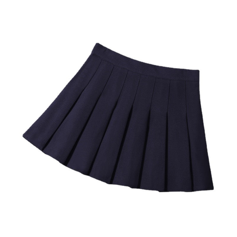 Women's Skirts Japanese Fashion School Clothes Brown Pleated Saias Femininas Girls Red Ropa Para Mujer Mini Skirt With Shorts