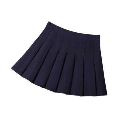 Women's Skirts Japanese Fashion School Clothes Brown Pleated Saias Femininas Girls Red Ropa Para Mujer Mini Skirt With Shorts