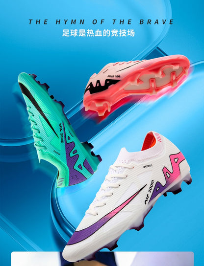 Men Football Shoes Cleats Outdoor Grass Society Training Match Football Field Boots Resistant Studded Soccer Shoes Sport Wear