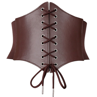 Medieval Wide Leather Armor Belt Steampunk Waist Costume Accessory Women Men Viking Knight Antique Waistband For Larp Cosplay