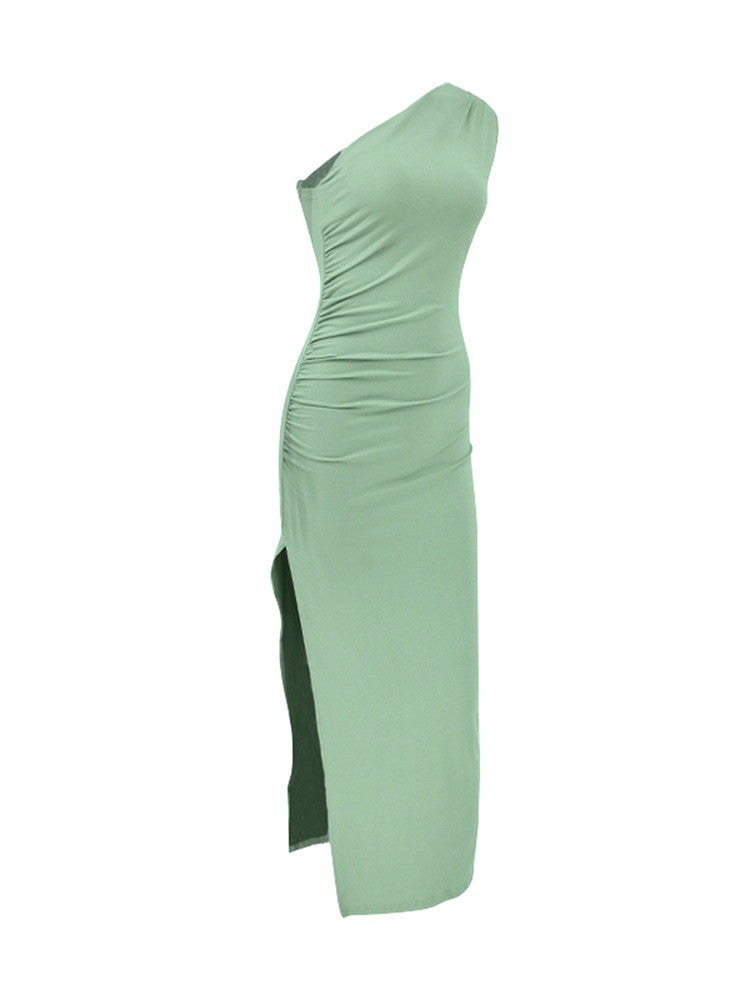 Summer Black New Dress Women Fashion Sexy Split Sleeveless Backless Slim Maxi Dr