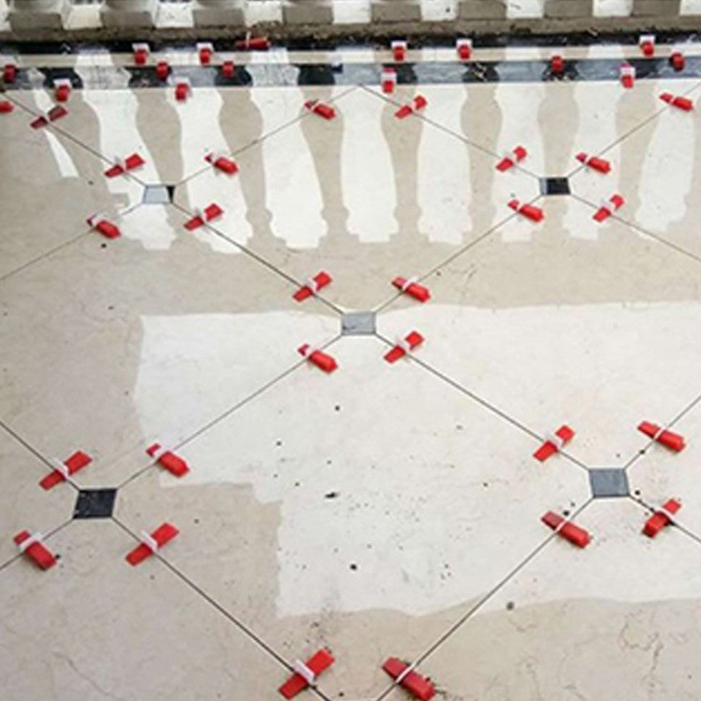 100 unidades Reutilizáveis 5 mm Cunhas Niveladoras de Plástico para Azulejos Clipes Niveladores de Piso Localizador para Assentamento de Cerâmica Ferramentas de Ajuste para Construção