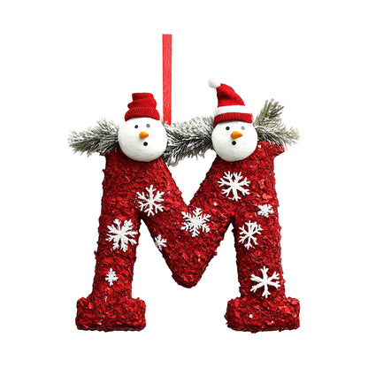 26 Letter Christmas Tree Hanging Personalized Christmas Letter Decoration Holiday Ornaments Christmas Tree Ornaments 2025