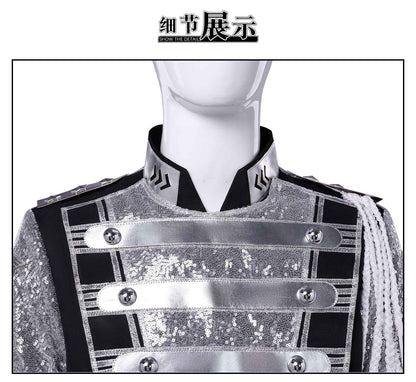 Punk Rock Michael Jackson Germany Military Cool Gaorgeous Teaser Jacket Outerwear for Collection costume