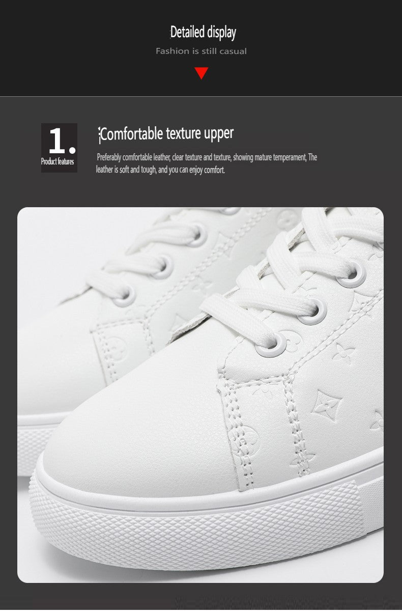 Brand Men Leather High-Top Skateboarding Shoes Men's Sneakers Male Flats Non-Slip Sport Shoes Zapatillas Hombre Mens Footwear