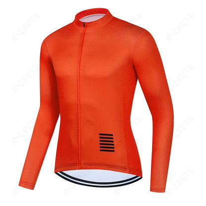 Men Cycling Jerseys White Long Sleeves Autumn Cycling Clothing MTB Pro Team Bike Shirts Bicycle Clothes