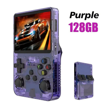 R36S Original Retro Handheld Game Player Arkos System 3.5" IPS Screen Portable 64/128GB Hall Effect Emulator Wireless Gamepad