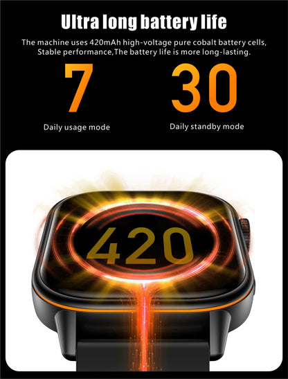 Smartwatch de Música Feminino 2025 Novo com Tela AMOLED HD de 2.01'' Moda, GPS de 6 Estrelas Embutido, Rastreador Impermeável e Chamada, Braceletes