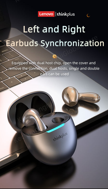 Original Lenovo LP48 TWS Wireless Bluetooth 5.4 Earphone Gaming Earbuds HIFI Music Headphones Noice Cancelling Dual Mode Headset