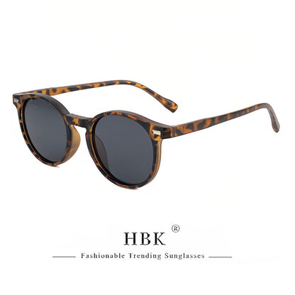 HBK Óculos De Sol Masculino Polarizado Redondo Armação TR90 Fashion Óculos De Sol Feminino Dirigir Esportes UV400 Lunette De Soleil Homme