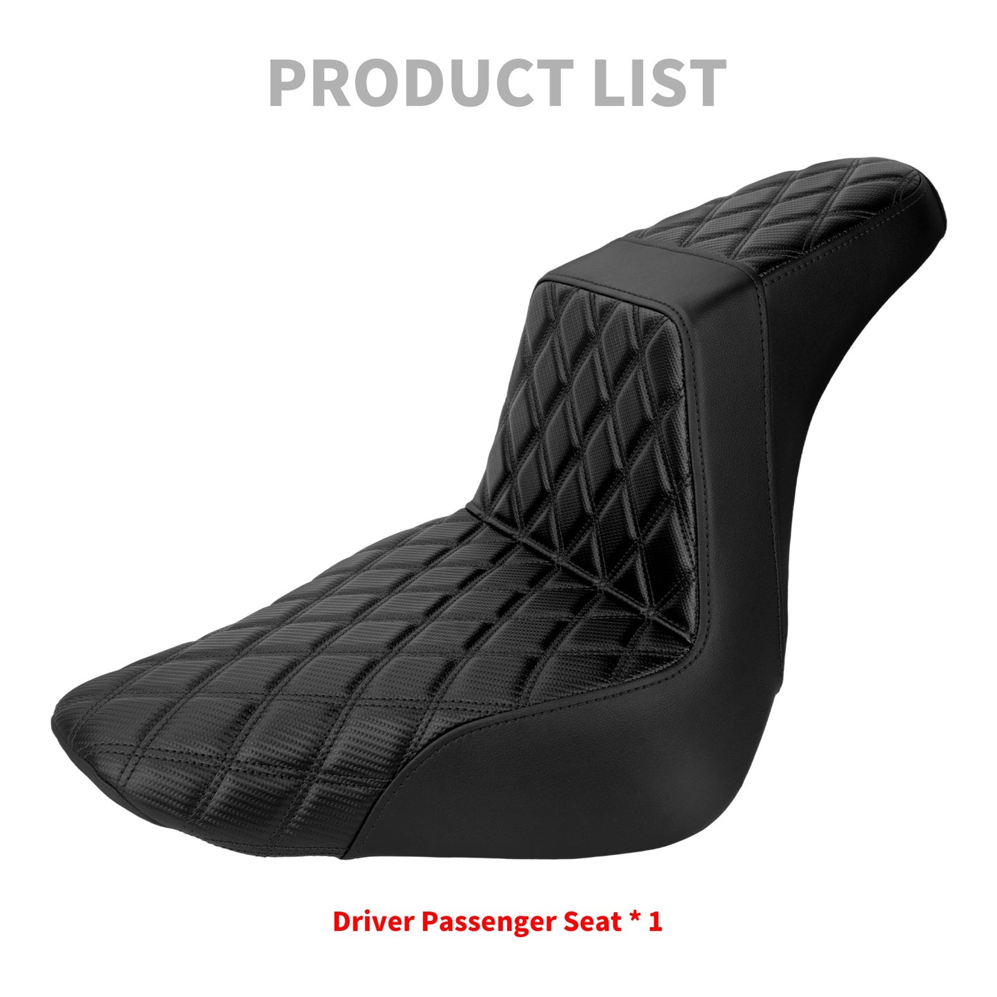 Banco do passageiro do motorista de duas pessoas da motocicleta Selim do piloto Banco dianteiro e traseiro para Harley Softail Fat Boy 2018-2025 Breakout FXBR 2023-25