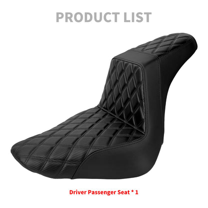 Banco do passageiro do motorista de duas pessoas da motocicleta Selim do piloto Banco dianteiro e traseiro para Harley Softail Fat Boy 2018-2025 Breakout FXBR 2023-25