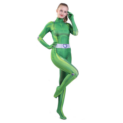 Totally Spies Cosplay Costume Sam Clover Alex Zentai Jumpsuits Mandy Britney Bodysuit Halloween Suit