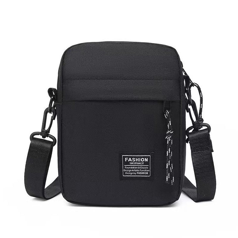 Men's Bag, Available in Single Shoulder or Cross-Body Design, Suitable for Daily Use during School Made of Nylon Material