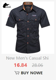 New Men's Casual Shirts Short Sleeve Pure Cotton Shirt Male Solid Oversized Military Cargo Shirts Men Clothing Shirt 5XL A2F168