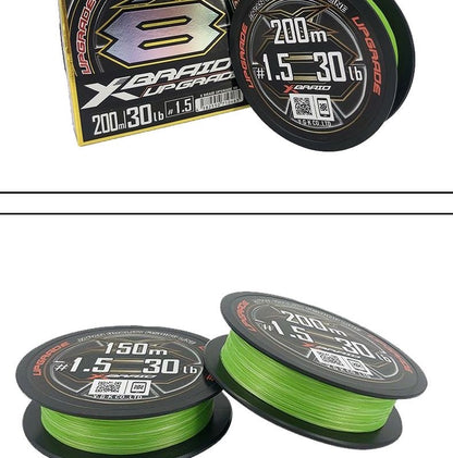 Linha de Pesca YGK X-BRAID UPGRADE X8 100% Original, Linha de Pesca Japonesa de Super QUALIDADE X8 Linha PE 14LB 16LB 22LB 25LB 30LB 40LB 45LB