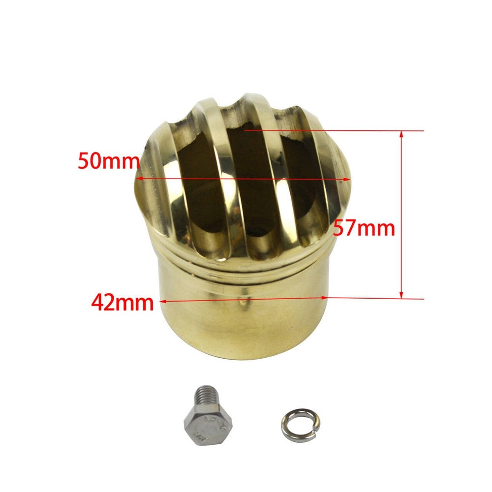 Universal 1-3/4" or 1.75" 2" 2.25" 2.5" Brass Exhaust Tips For Harley Chopper Bobber Sportster 883 1200 Muffler Pipe Plug Tube