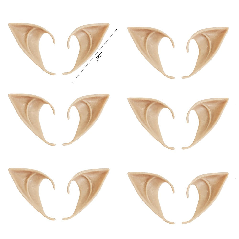 Halloween Elf Ears Latex Simulation Ears Props Fairy Angel Cosplay Mask Halloween Costume Accessories Mascaras Halloween Party