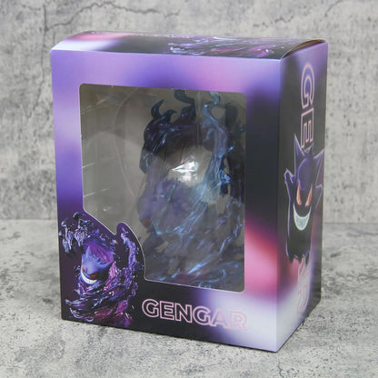 Estatueta de Pokémon Gengar de 18cm, Modelo de Ação de Anime, Estátua Colecionável para Exibição, Presente de Halloween, Natal e Aniversário