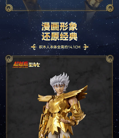 BLOKEES Saint Seiya Segunda Edição Touro Dragão Capricórnio Sagitário Boneco de Ação Anime Brinquedos Presente de Natal Em Estoque