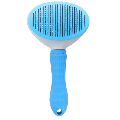 Escova de Pelo para Gatos e Cães Pente de Grooming e Cuidado Escova de Gatos Pente de Aço Inoxidável para Cães de Pelo Longo Limpeza de Animais de Estimação Acessórios para Gatos e Cães
