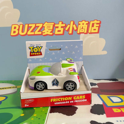 13cm Disney Pixar Toy Story Inercial Woody Buzz Carro de Fricção Boneco de Simulação Brinquedos para Desenvolvimento do Interesse Infantil