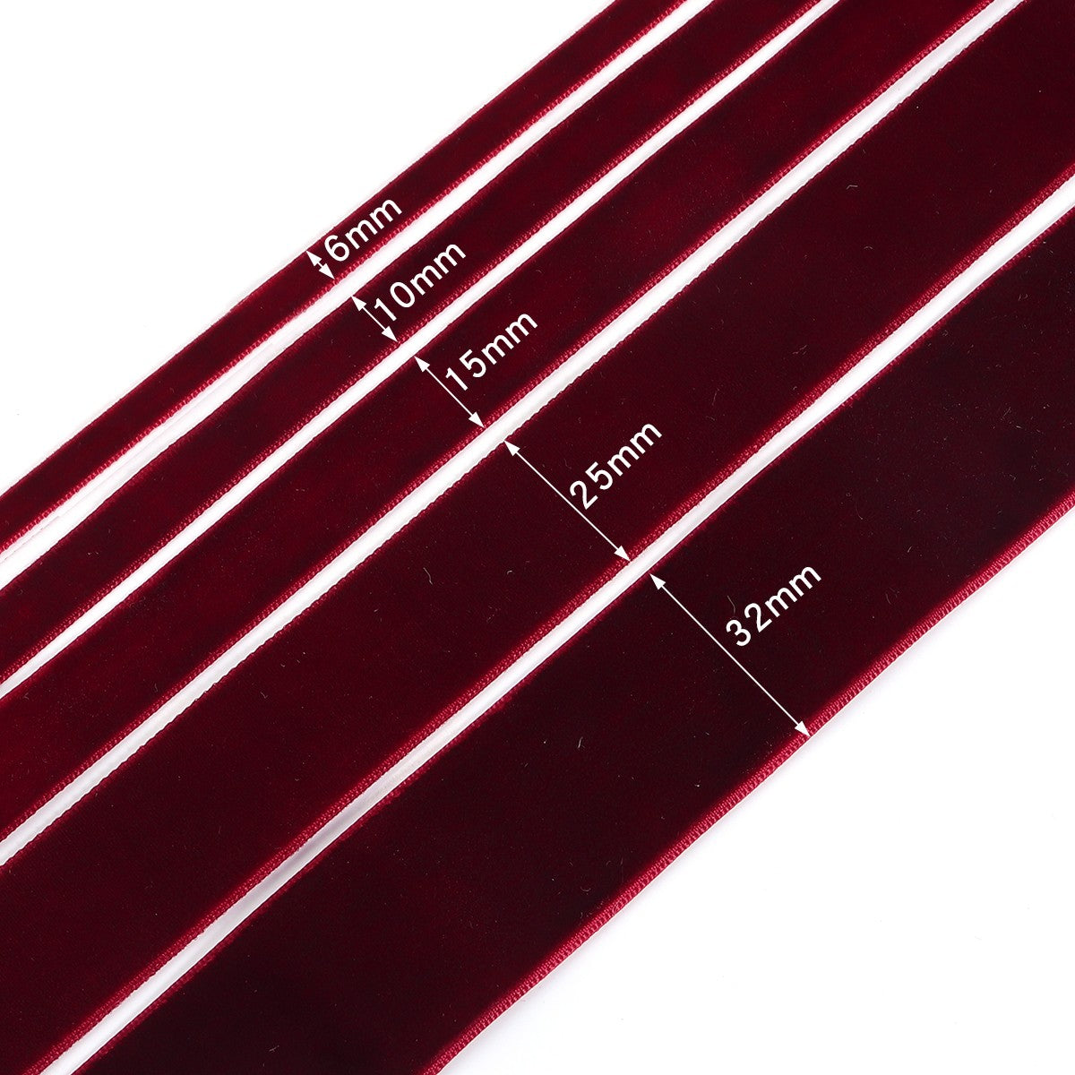 5-10yards 6/10/15/25/32mm Velvet Ribbon Wedding Party Decoration Handmade Ribbon Gift Wrapping Hair Bowknot DIY Christmas Ribbon