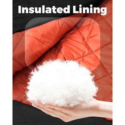 MAGCOMSEN Men's Aviator Jackets Thick Warm Orange Lining Bomber Jackets Fall Winter Casual Windproof Coats