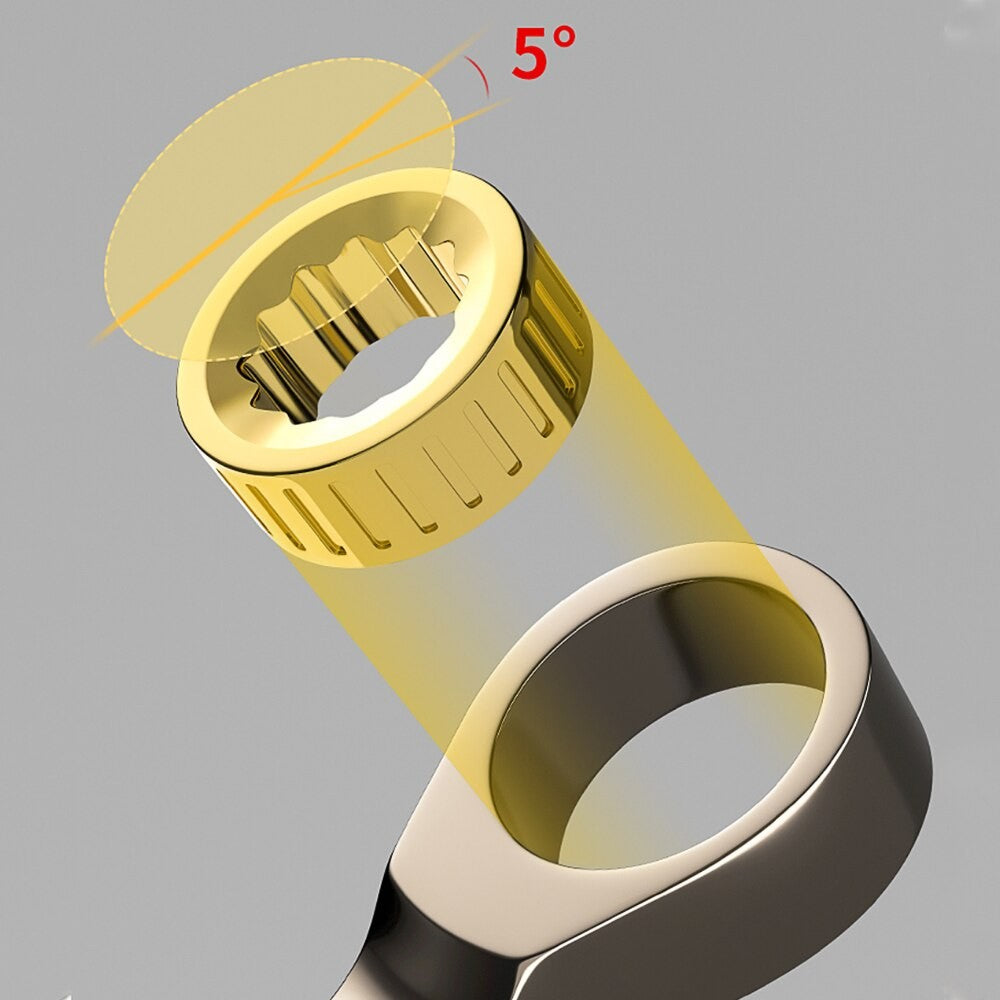 1 Chave Inglesa Chave de Boca Flexível Dourada Chaves de Catraca Torque Chaves Universais para Ferramentas de Reparo Automotivo Ferramenta Manual Métrica