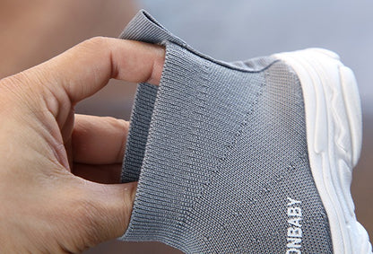 Autumn Winter Kids Sneakers Children Casual Shoes Slip-on Breathable Kids Socks Shoes Non-slip Snow Boots Boys Girls Sport Shoes