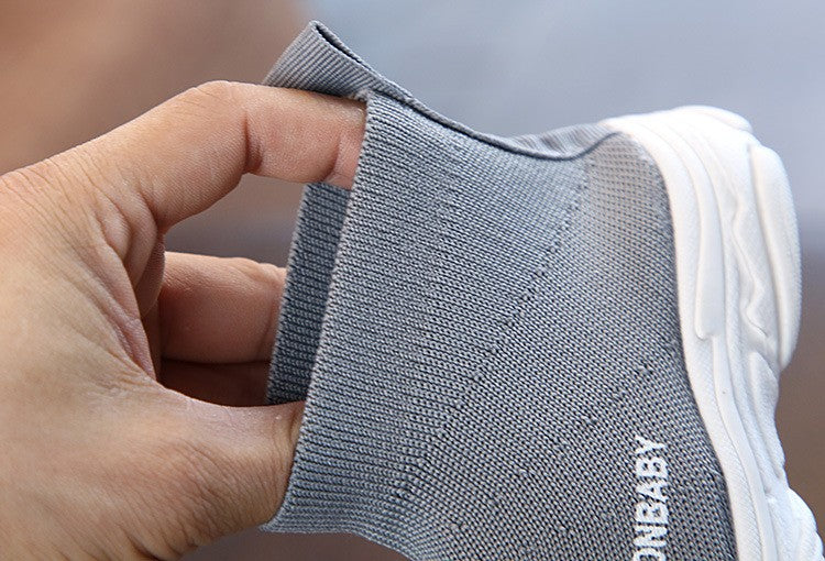 Autumn Winter Kids Sneakers Children Casual Shoes Slip-on Breathable Kids Socks Shoes Non-slip Snow Boots Boys Girls Sport Shoes