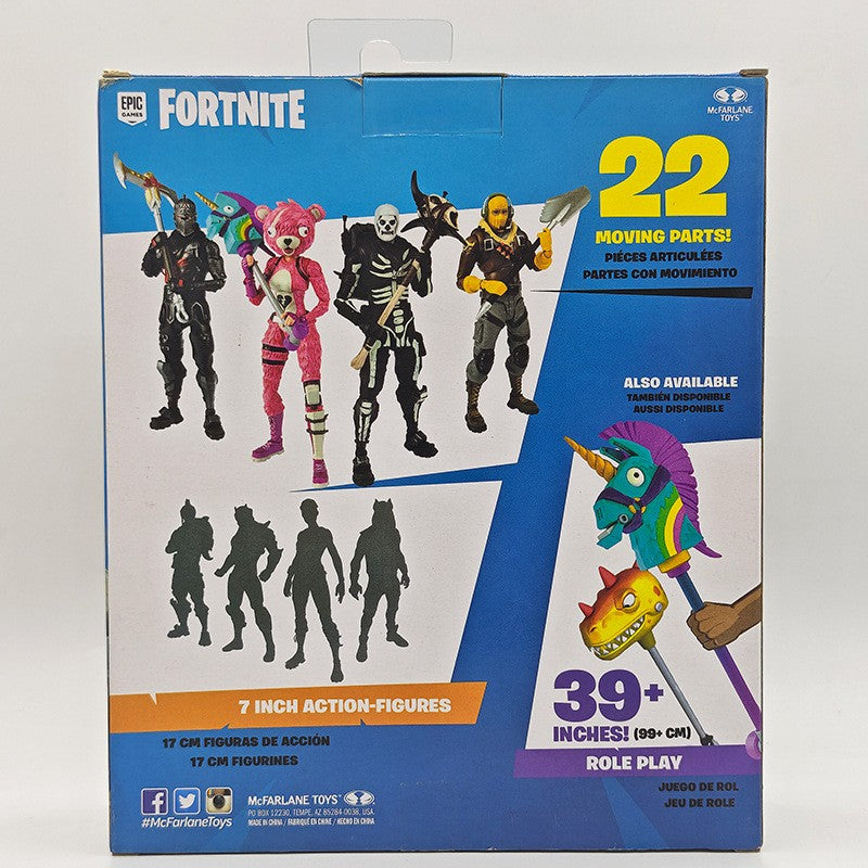 Fortnite Raptor Cavaleiro Negro Soldado Caveira Líder do Esquadrão Abraço Boneco de Ação Decoração de Quarto Brinquedos Presente para Crianças